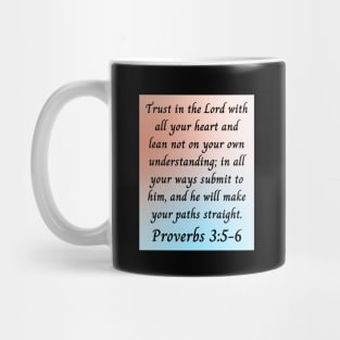 Bible Verse Proverbs 3:5-6 Mug